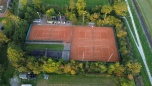 Tennisbaan drone