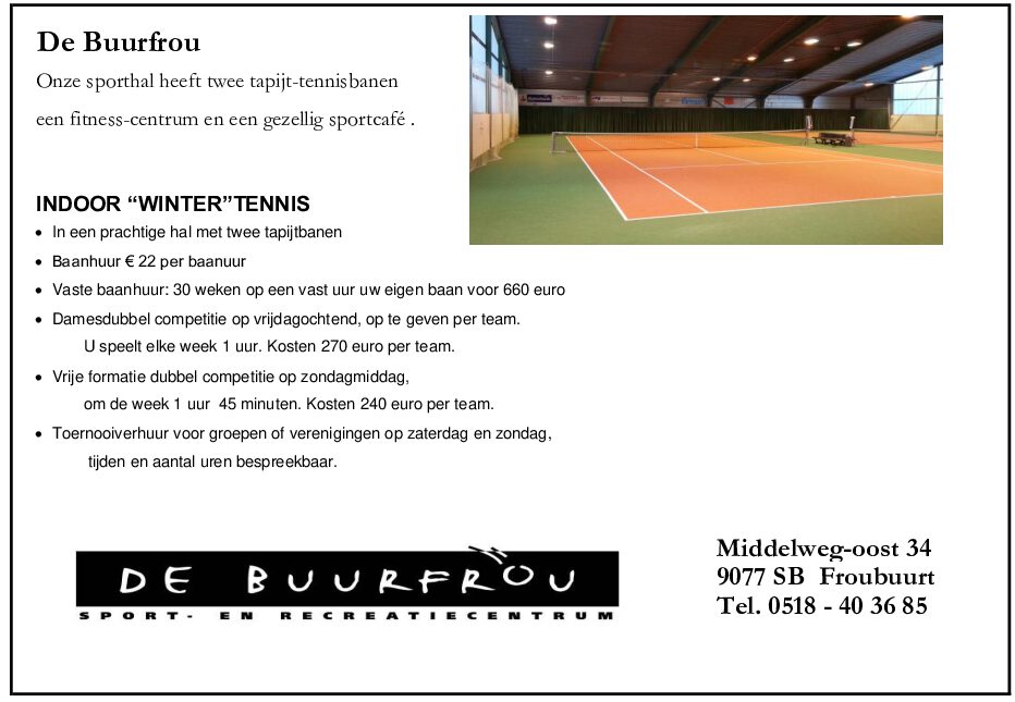 Advertentie De Buurfrou 2025 kopie